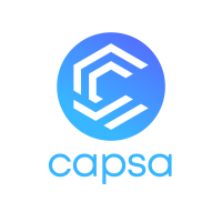 Capsa - PNG - Vertical Logo (Blue - Transparent)